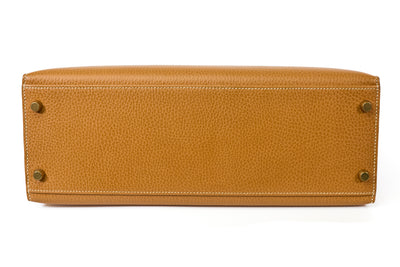Hermes Vintage Natural Sable Ardennes Kelly 32