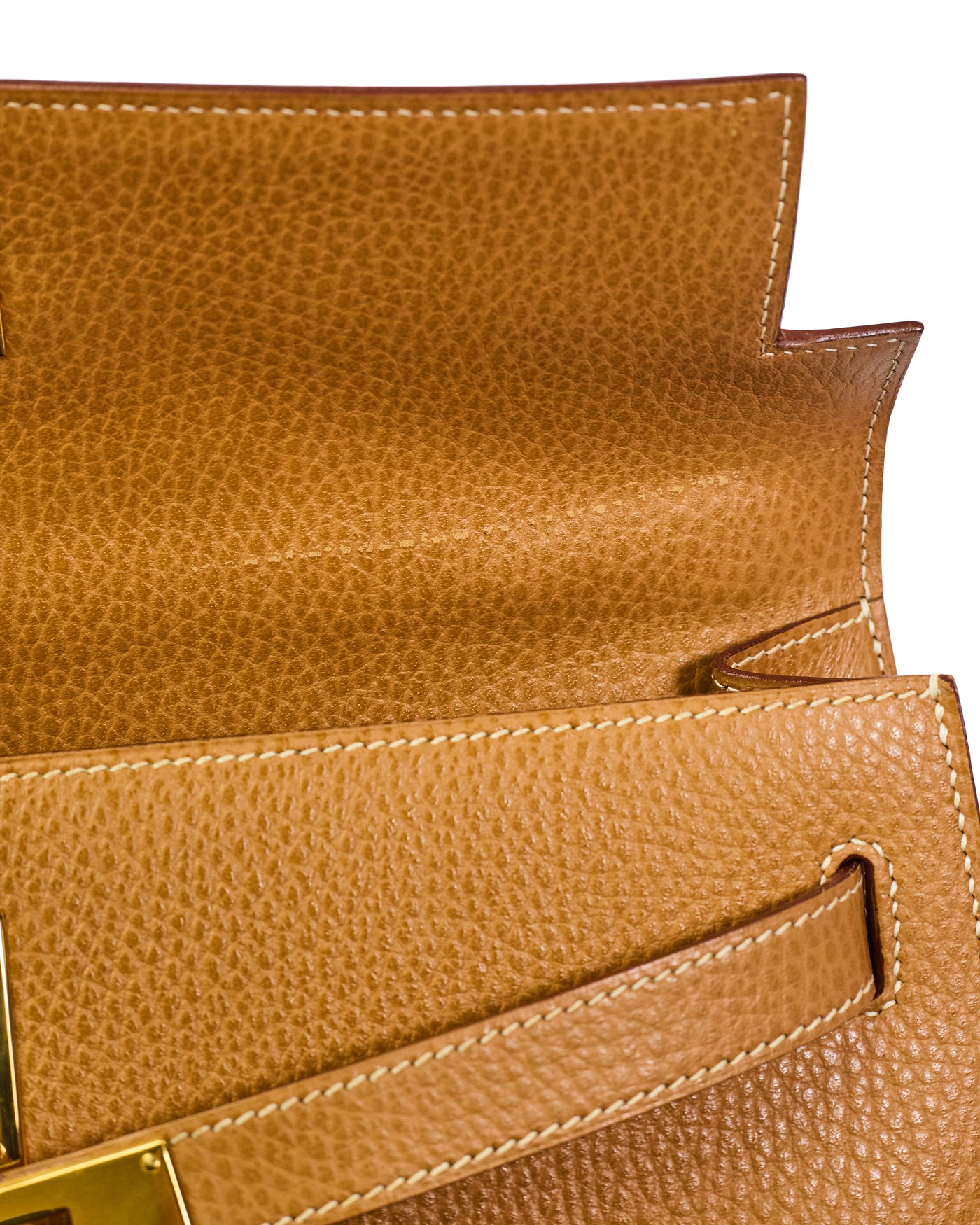 Hermes Vintage Natural Sable Ardennes Kelly 32