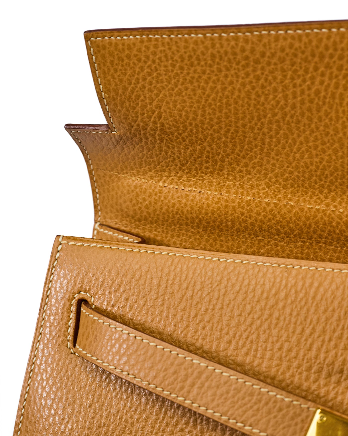 Hermes Vintage Natural Sable Ardennes Kelly 32