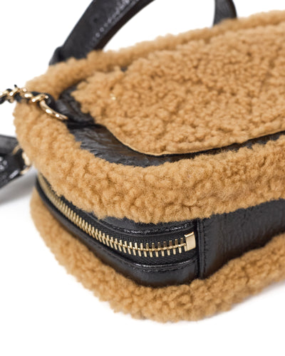 Chanel 2019 FW Runway Shearling and Crumpled Sheepskin CC Belt Bag