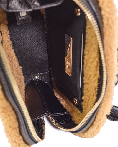 Chanel 2019 FW Runway Shearling and Crumpled Sheepskin CC Belt Bag