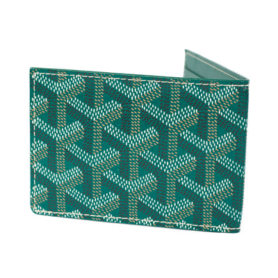 Goyard Green Goyardine Card Wallet