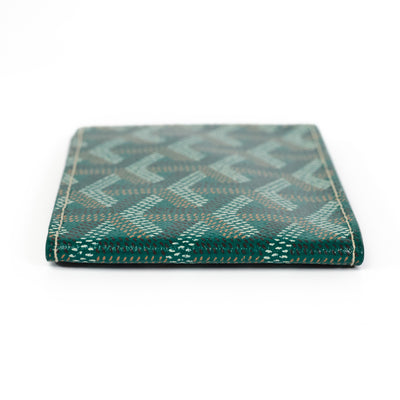 Goyard Green Goyardine Card Wallet
