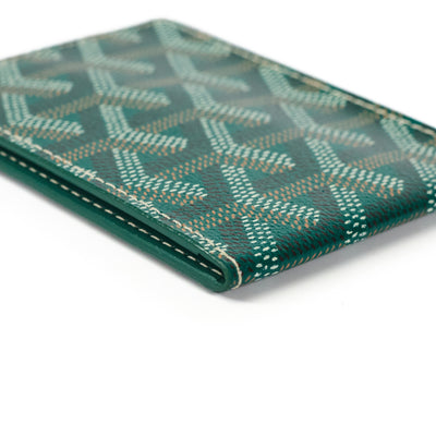 Goyard Green Goyardine Card Wallet