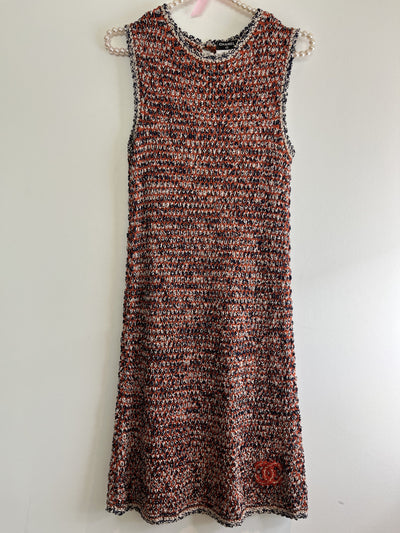 Chanel Multicolor Crochet Dress