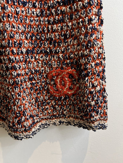 Chanel Multicolor Crochet Dress