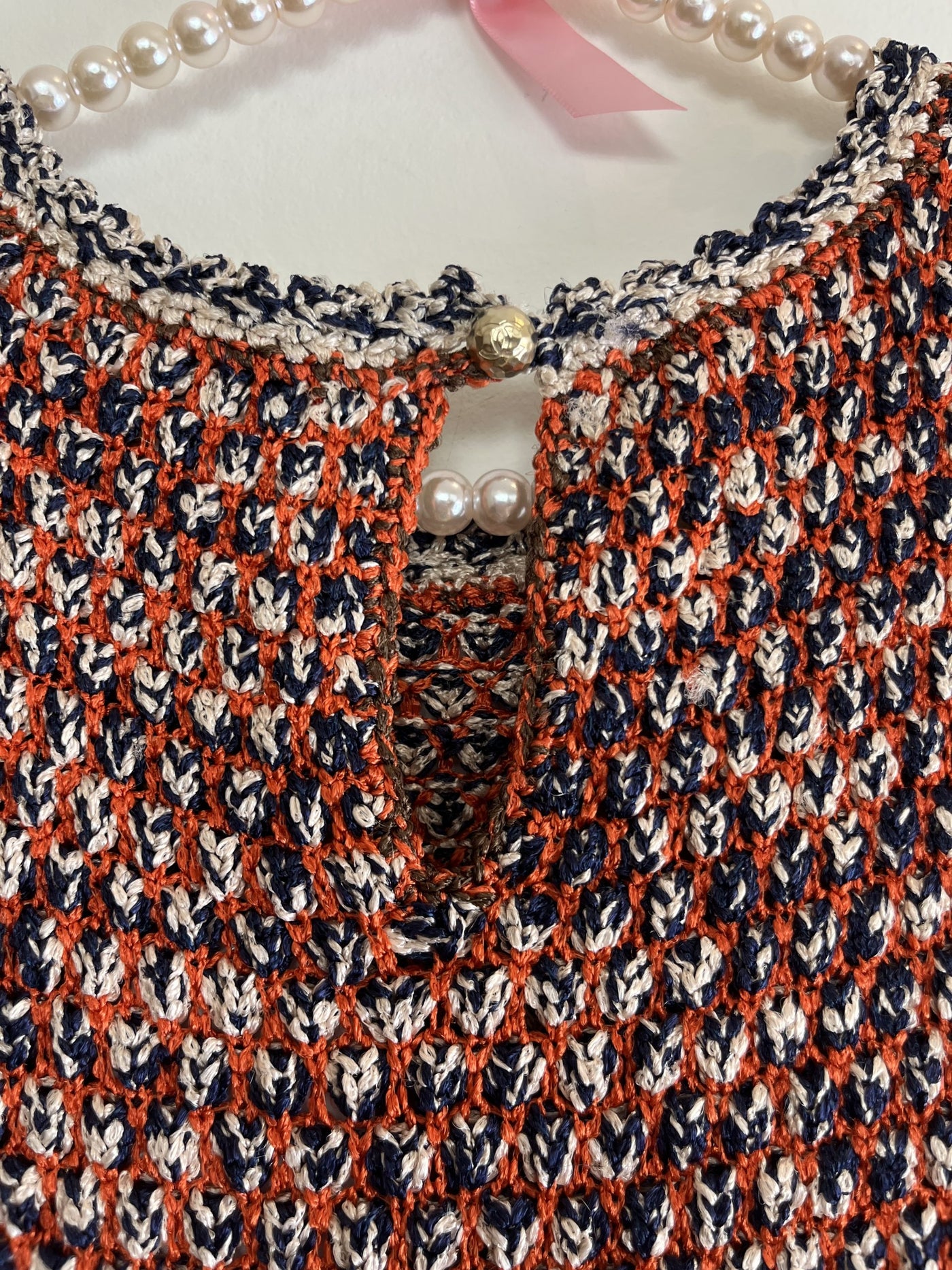 Chanel Multicolor Crochet Dress