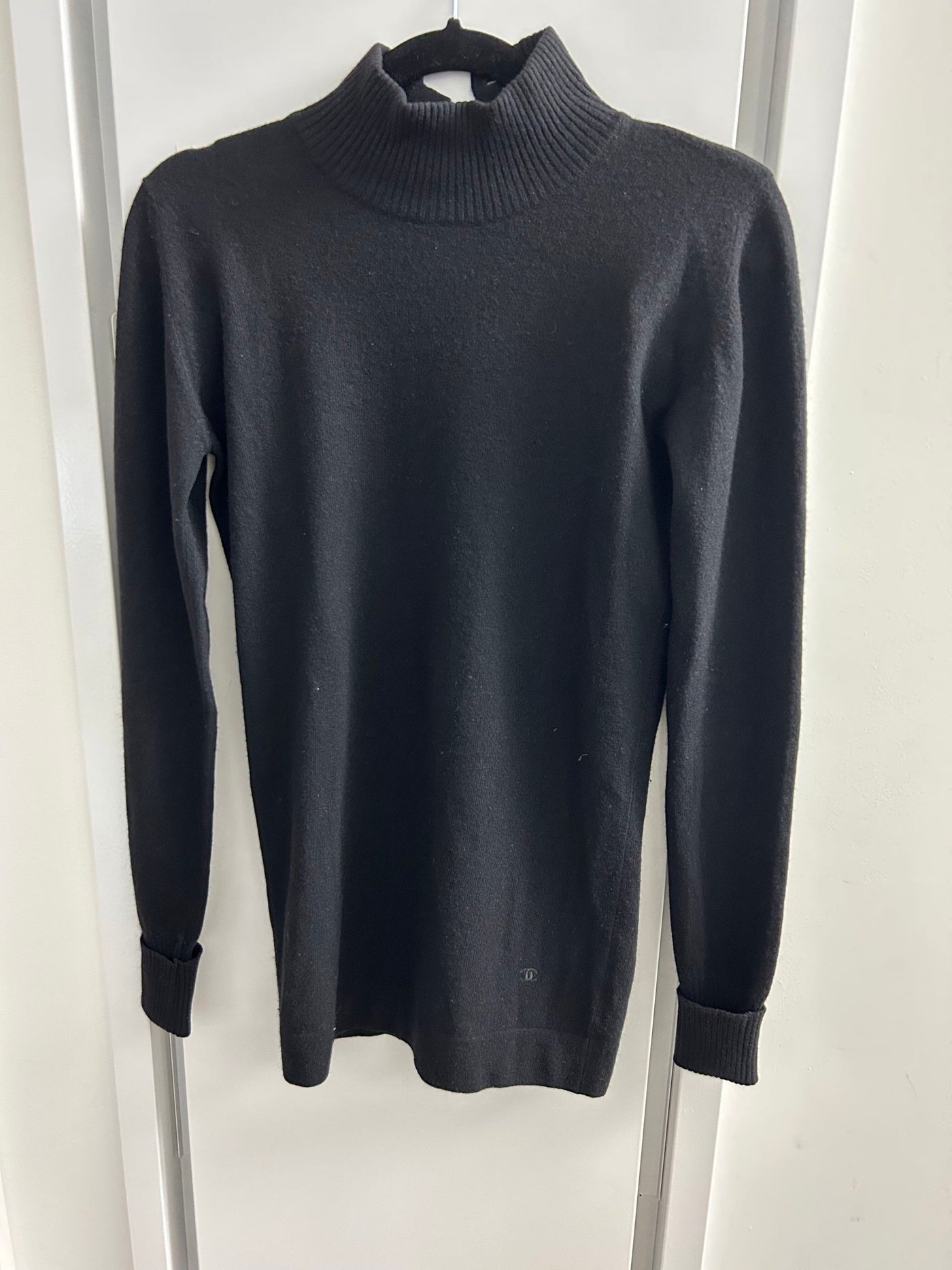 Chanel Black Turtleneck Sweater