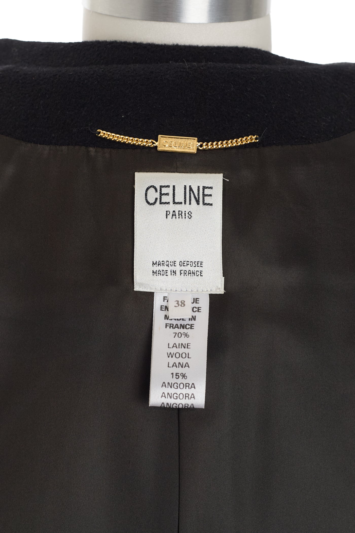 Celine Vintage Black Coat