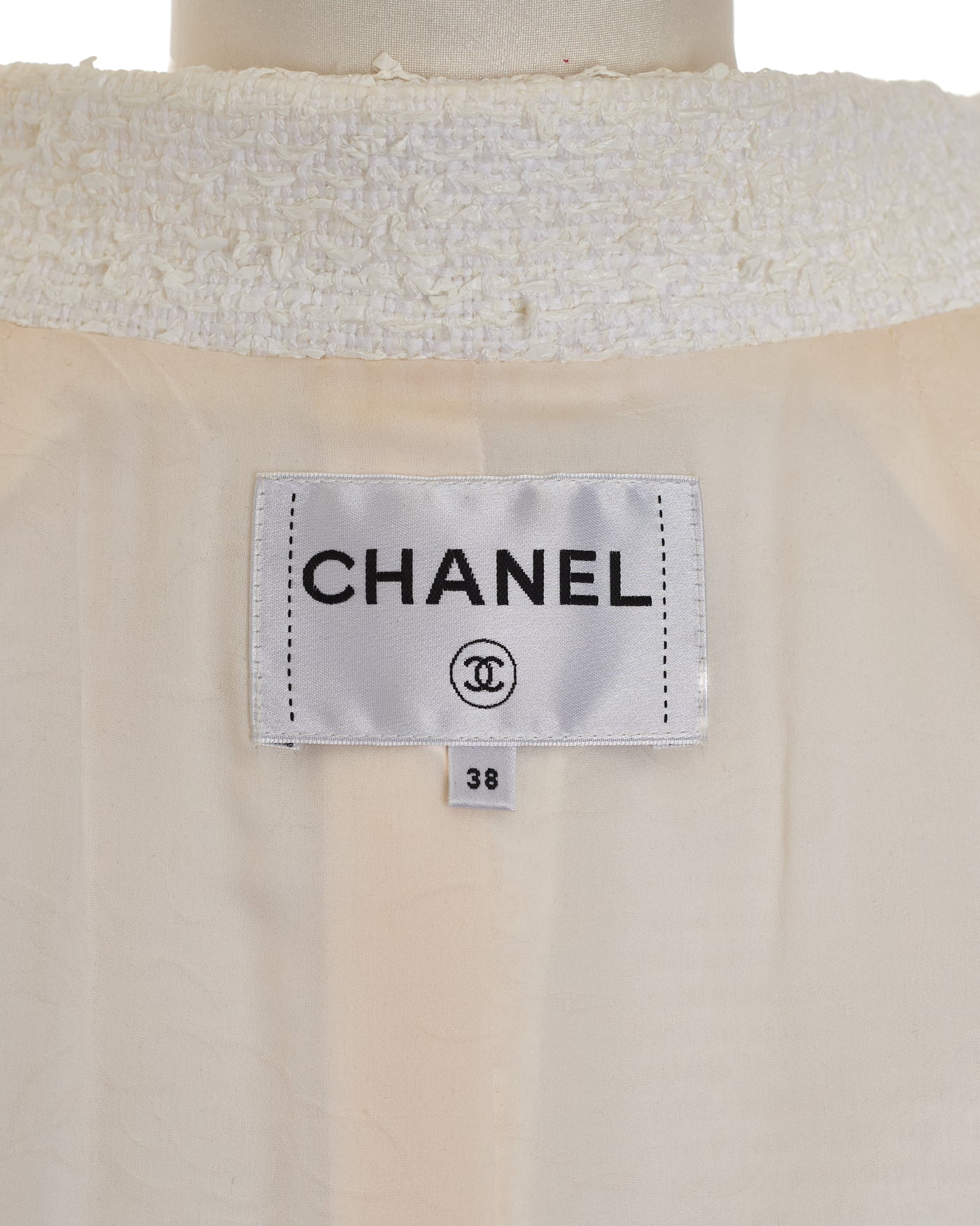 Chanel 2018 Cruise Runway White Tweed Jacket