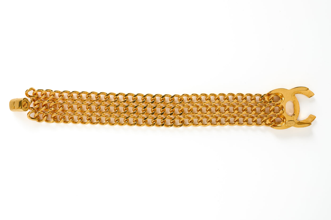 Chanel Vintage Interlocking CC Turnlock Bracelet