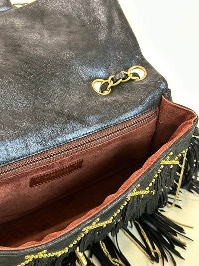 Chanel Rare 2014 Paris-Dallas Fringe Flap Bag