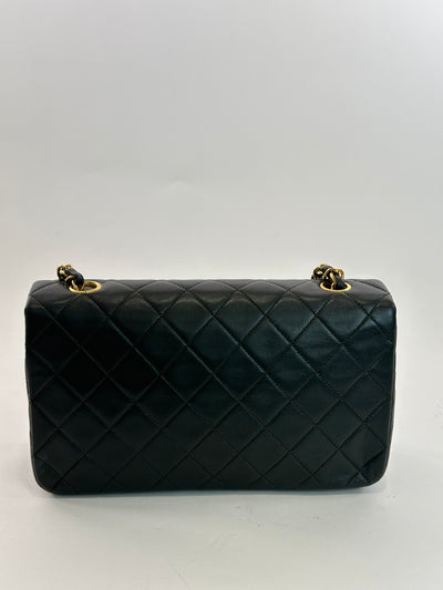 Chanel Vintage Green Lambskin Full Flap