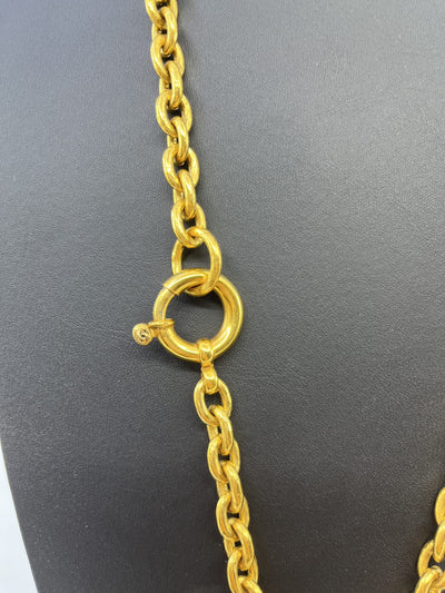 Chanel Vintage Byzantine CC Pendant Necklace