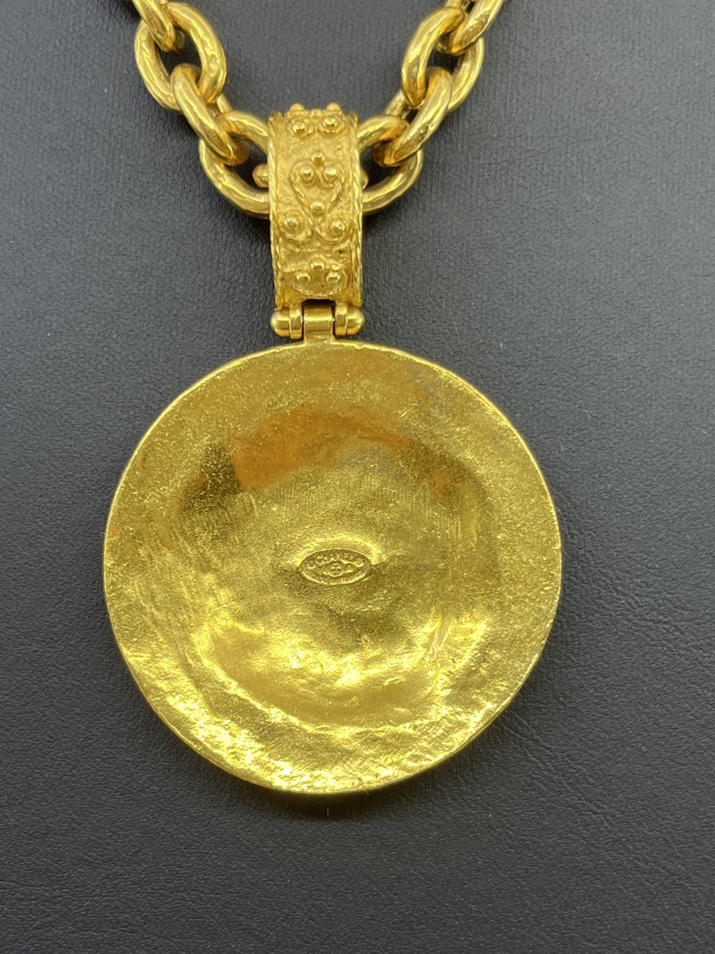 Chanel Vintage Byzantine CC Pendant Necklace