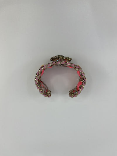 Chanel Chain Link and PVC Threaded CC Cuff