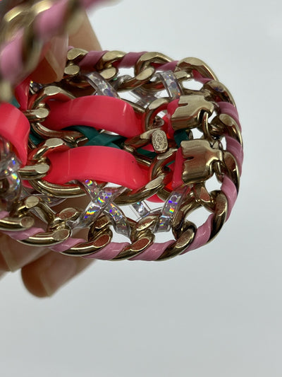 Chanel Chain Link and PVC Threaded CC Cuff