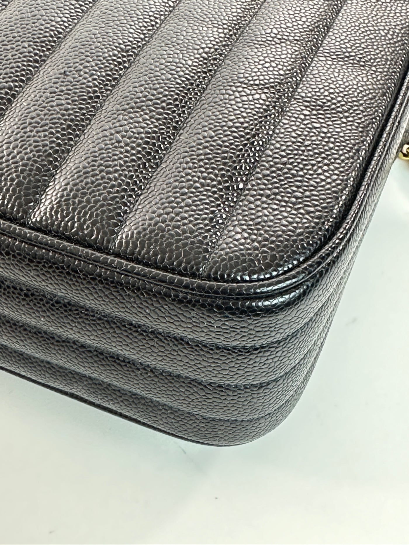 Chanel Rare Vintage Mademoiselle Maxi Caviar Envelope Camera Bag