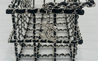 Chanel 2014 FW Runway Chain Link and Leather Basket Bag