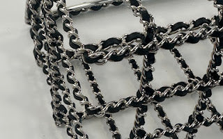 Chanel 2014 FW Runway Chain Link and Leather Basket Bag