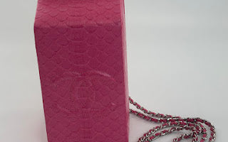 Chanel Limited Edition Pink Python Milk Carton Minaudiere