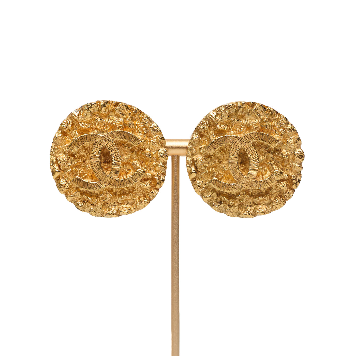 Chanel Vintage 1993 Cruise Documented XL CC Earrings