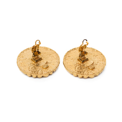 Chanel Vintage 1993 Cruise Documented XL CC Earrings