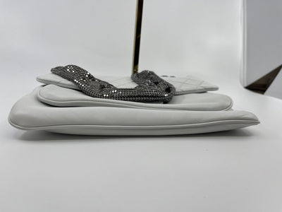 Chanel Ltd Ed Off White Chain Mail Shoulder Bag