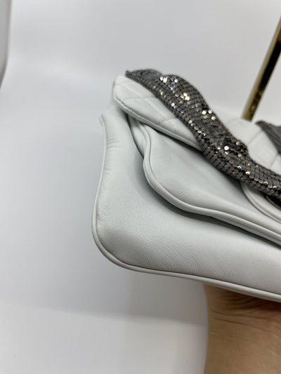 Chanel Ltd Ed Off White Chain Mail Shoulder Bag