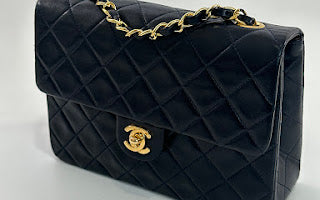 Chanel Navy Blue Lambskin Square Mini 20