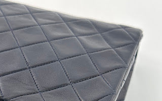 Chanel Navy Blue Lambskin Square Mini 20