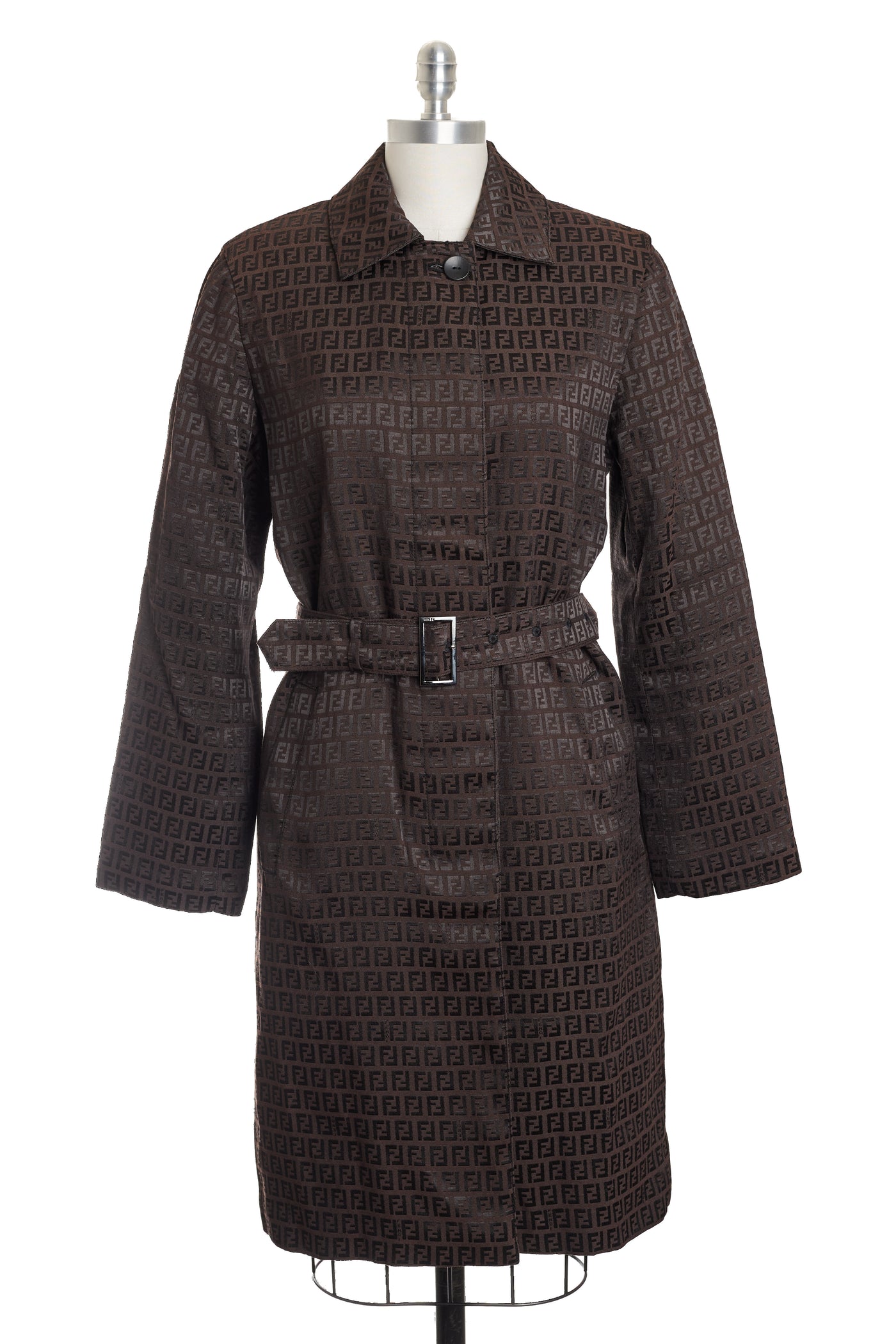 Fendi Vintage Monogram Trench Coat