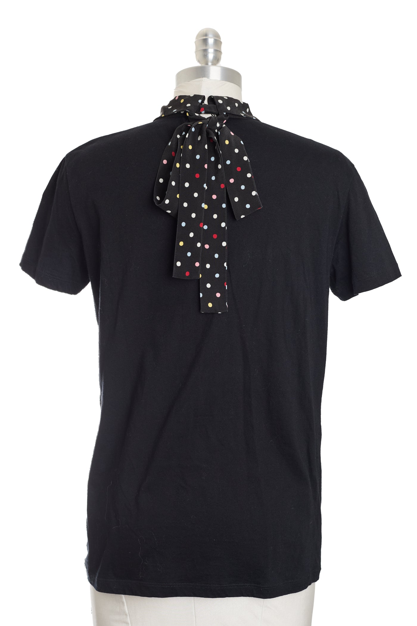Miu Miu Black Polka Dot Collar Shirt