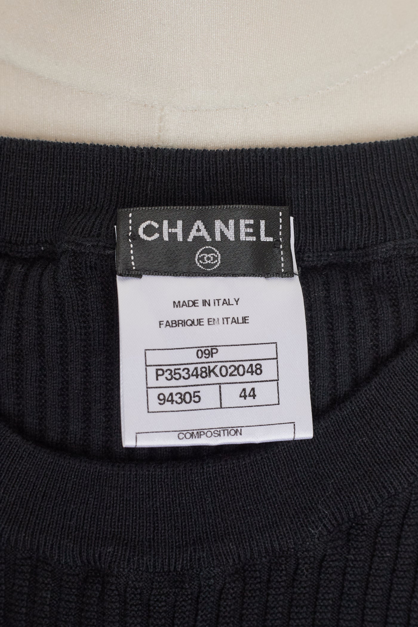 Chanel Midnight Blue Knit CC Dress