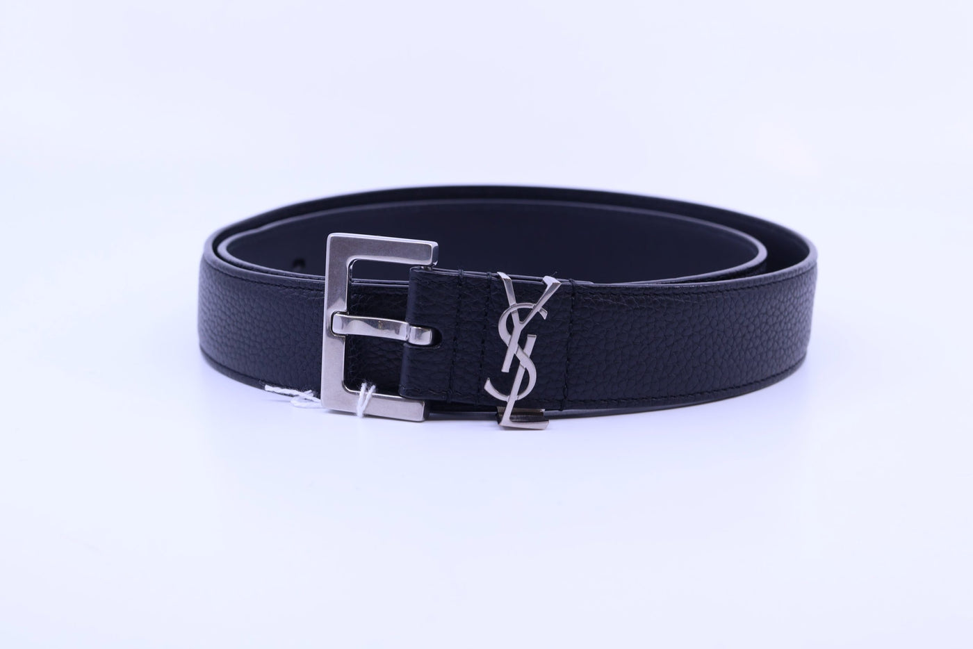 Saint Laurent Black Leather Belt