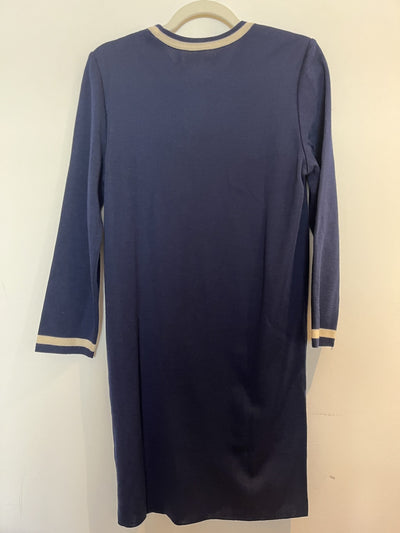 YSL Vintage Navy Blue Sweater Dress