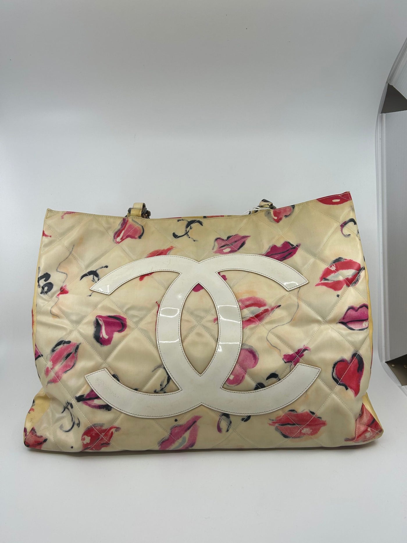Chanel Runway Lips Print Tote