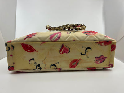 Chanel Runway Lips Print Tote