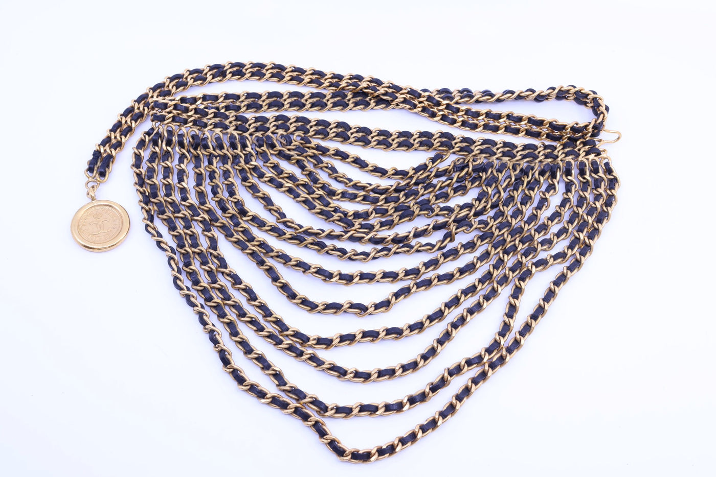 Chanel Ultra Rare 1993 Spring Runway Multi Strand Belt 100