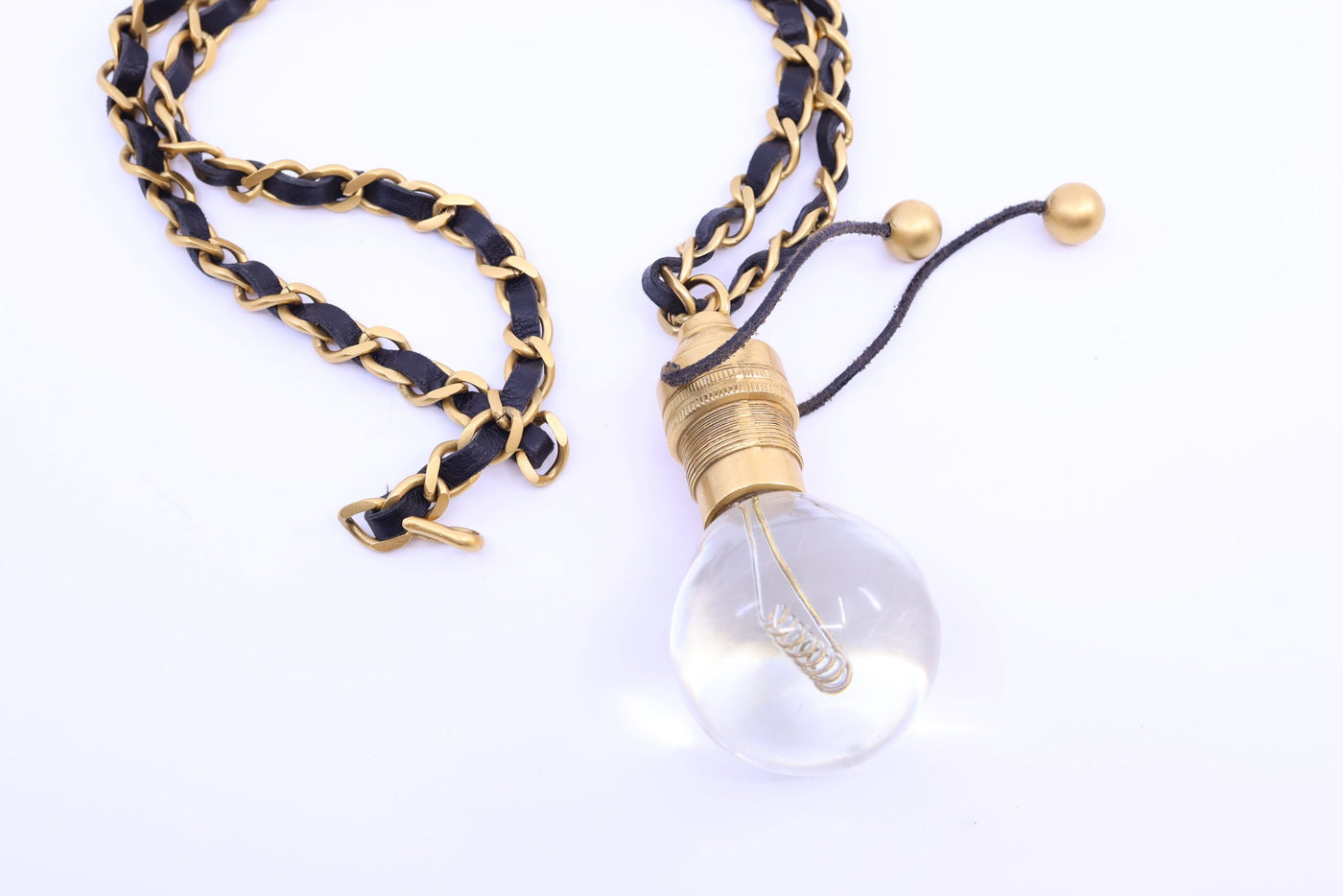 Chanel Ultra Rare Vintage 1994 SS Runway Light Bulb Necklace