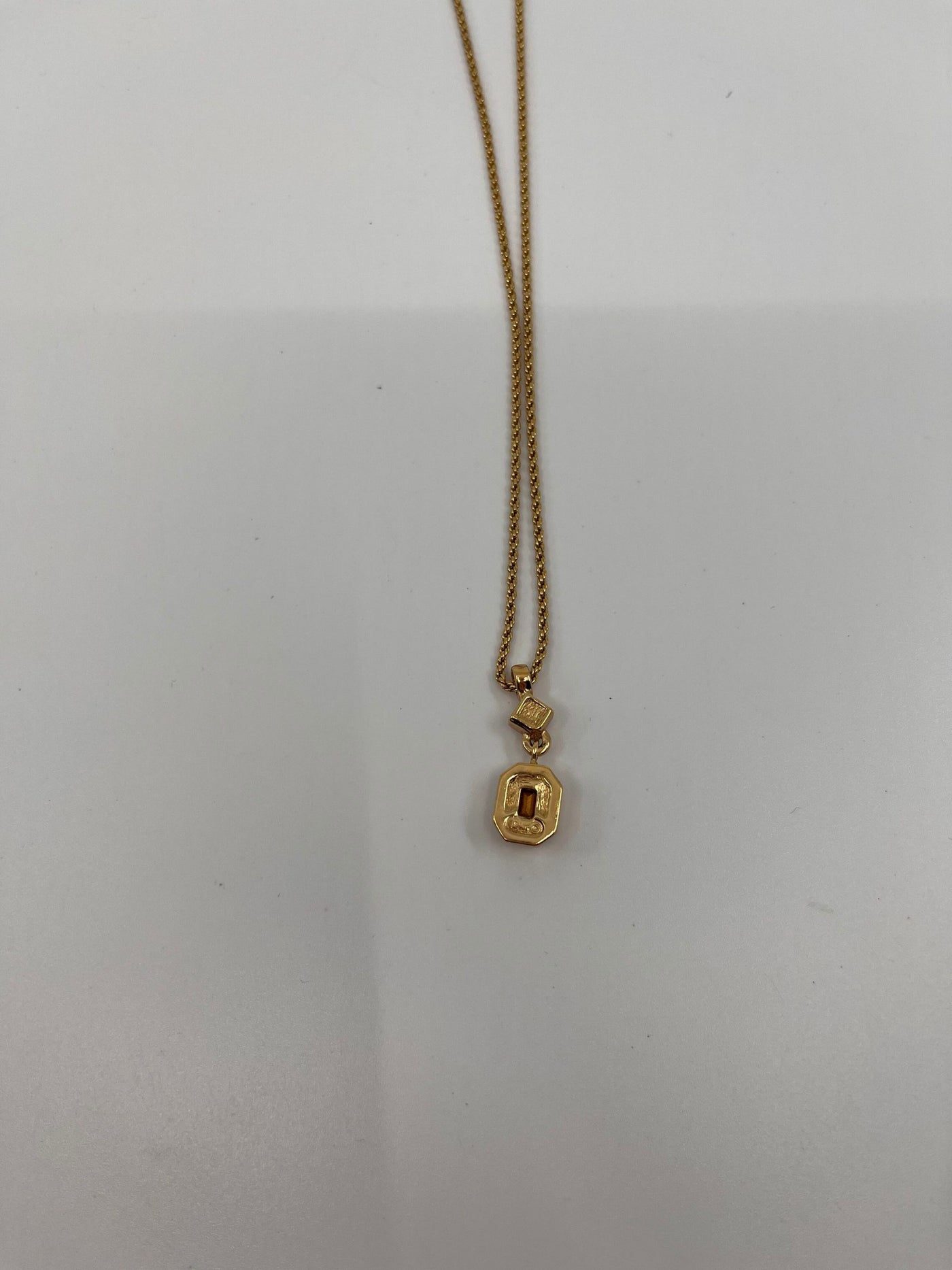 Christian Dior Orange and Purple Crystal Necklace