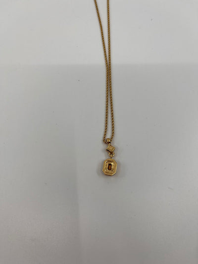Christian Dior Orange and Purple Crystal Necklace