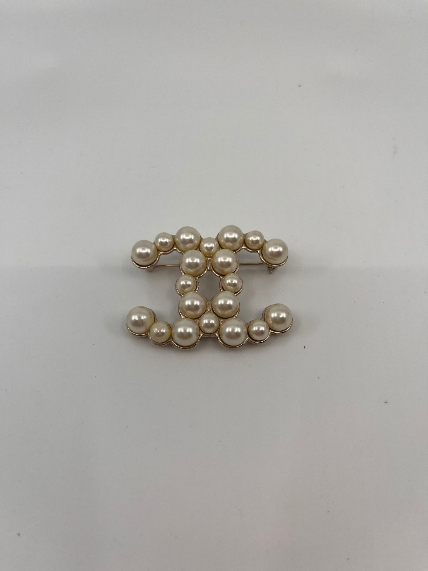 Chanel Pearl CC Brooch