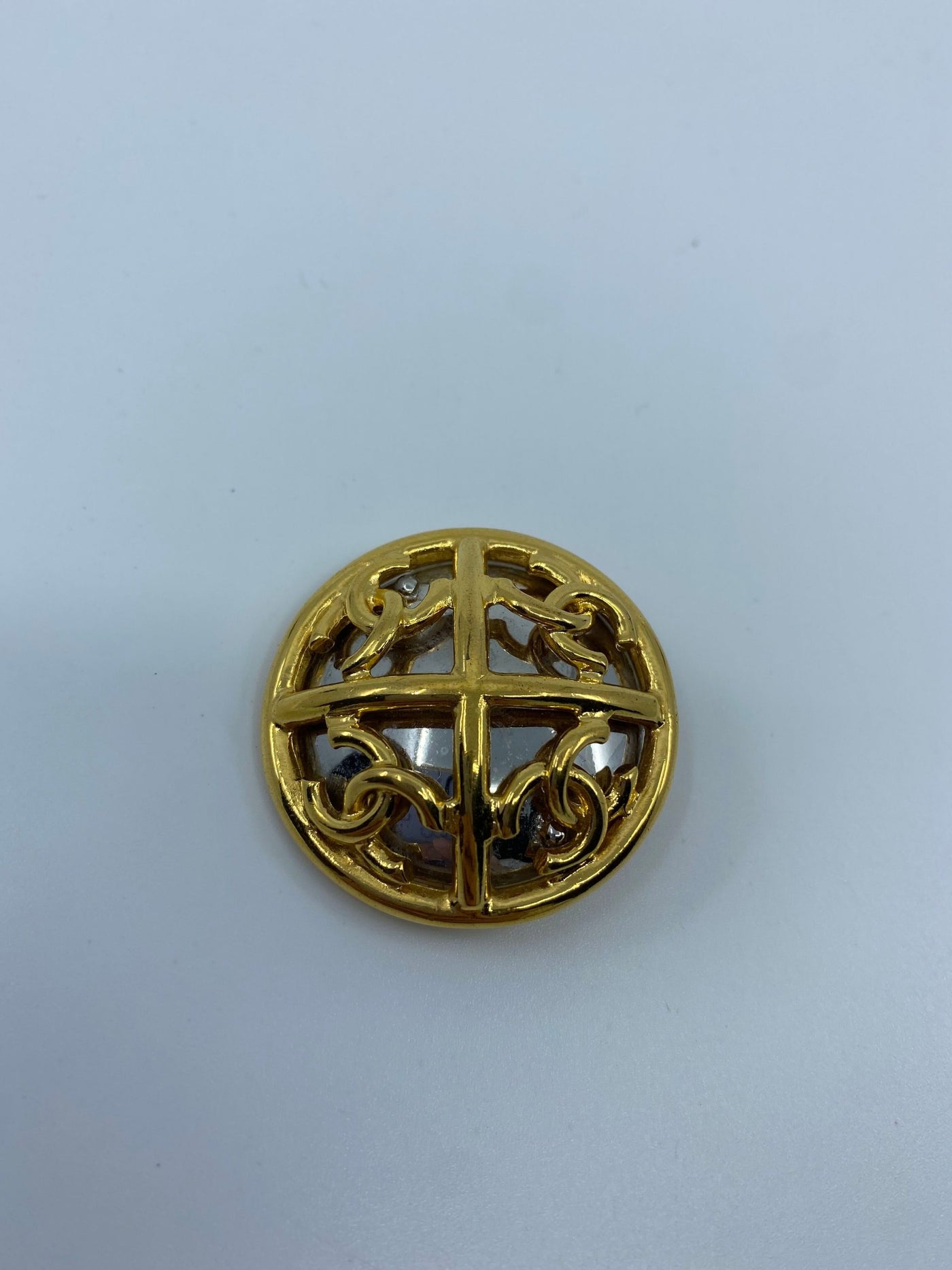 Chanel Vintage Two-Tone Brooch