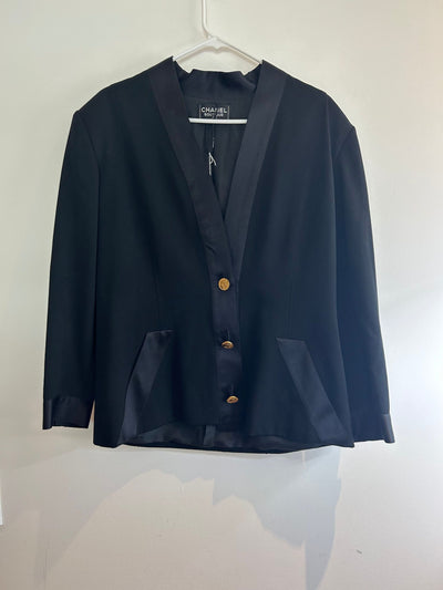 Chanel Vintage 1988 Black Blazer