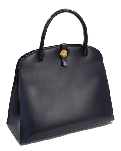 Hermes Vintage Navy Blue Box Calf Dalvi MM