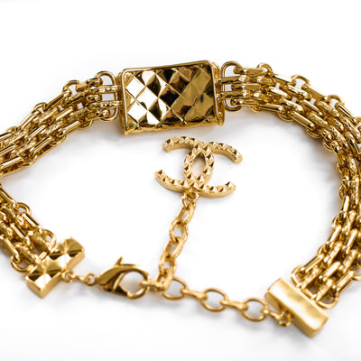 Chanel Quilted CC Flap Bag Choker