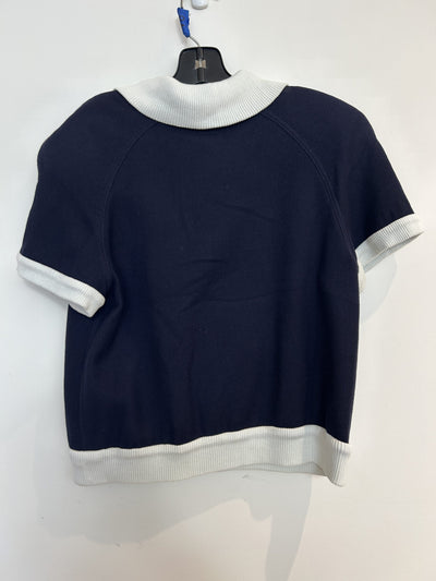 Chanel Navy Blue Zip Shirt