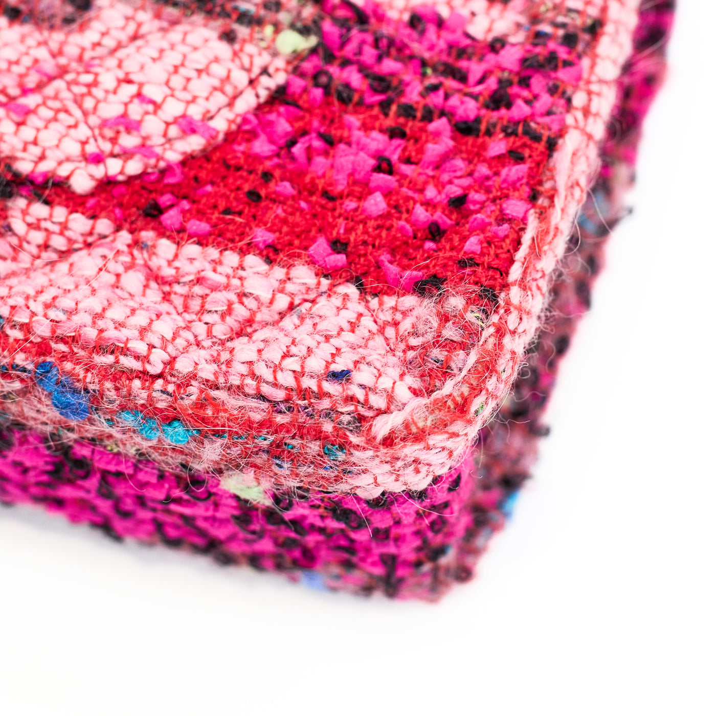 Chanel Rare 1991 Hip Hop Collection Pink Tweed Medium Single Flap