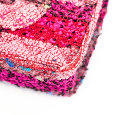 Chanel Rare 1991 Hip Hop Collection Pink Tweed Medium Single Flap